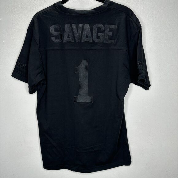 RIPNDIP Black Crew Neck Short Sleeve Tee Savage 1 Logo On Back M - Picture 5 of 13